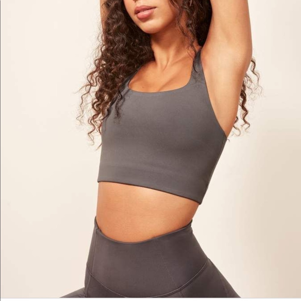 Girlfriend Collective Paloma Bra Smoke